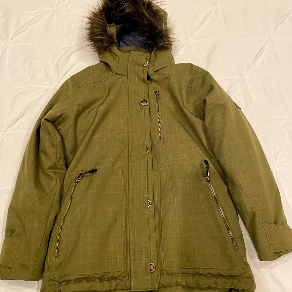 Army green Boulder Gear youth M snowboard jacket